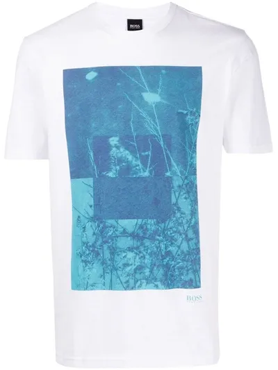 Hugo Boss Tree Print T-shirt In White