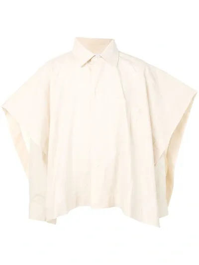 Hed Mayner Layered-look Oversized Shirt In White