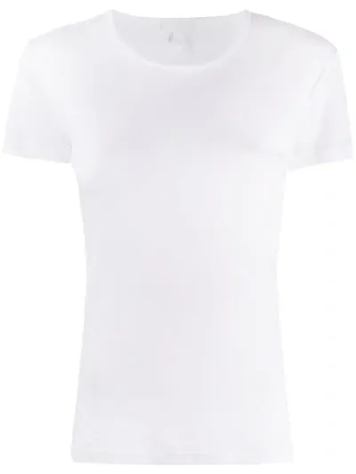 Sunspel Sea Island Crew Neck T-shirt In White