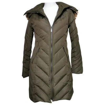 Pre-owned Diane Von Furstenberg Puffer In Khaki