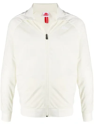 Kappa Logo Band Track Jacket In Neutrals