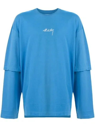 Off Duty Lyde Long-sleeved T-shirt In Blue