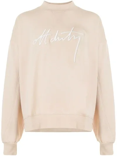 Off Duty Manu Cotton Sweatshirt In Neutrals