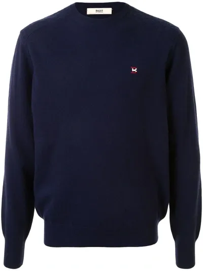 Bally Crewneck Jumper In Blue