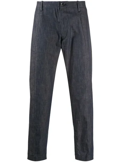 Nine In The Morning Tailored Straight Leg Trousers In Blue