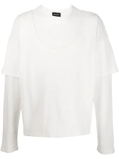 Andrea Ya'aqov Sweatshirt Im Layering-look In White