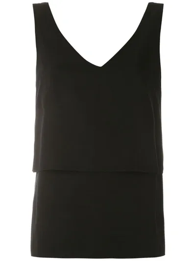 Alcaçuz V-neck Top In Black