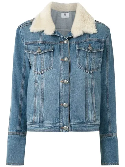 Andrea Bogosian Rimini Contrast-stitching Denim Jacket In Blue