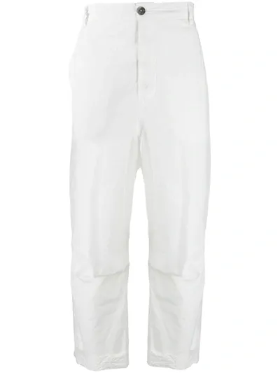 Andrea Ya'aqov Straight-leg Cropped Trousers In White