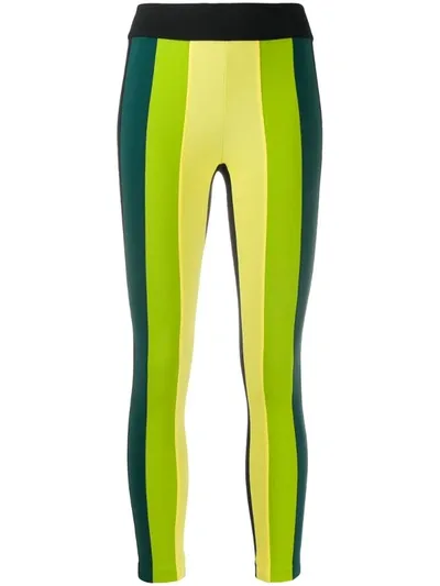 No Ka'oi Colour Block Leggings In Green