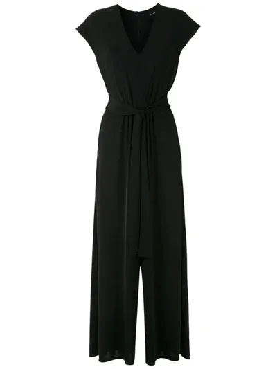 Alcaçuz Ray Wide Leg Jumpsuit In Black