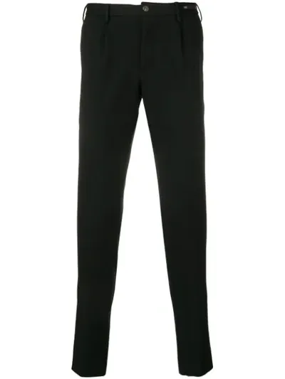 Pt01 Slim-fit Regular Length Trousers In Black