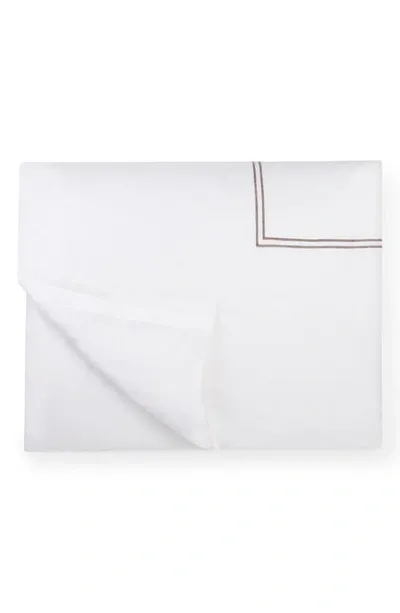 Sferra Grande Hotel Duvet Cover In White Grey