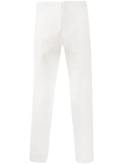 Theory Haydin Slim Straight Fit Pants In White