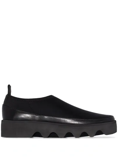 Issey Miyake Black Bounce Chunky Slip-on Sneakers