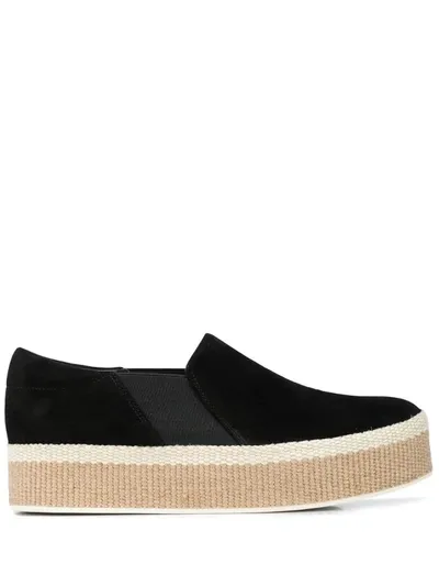 Vince Women's Wilden Slip-on Suede Espadrille Sneakers In Black