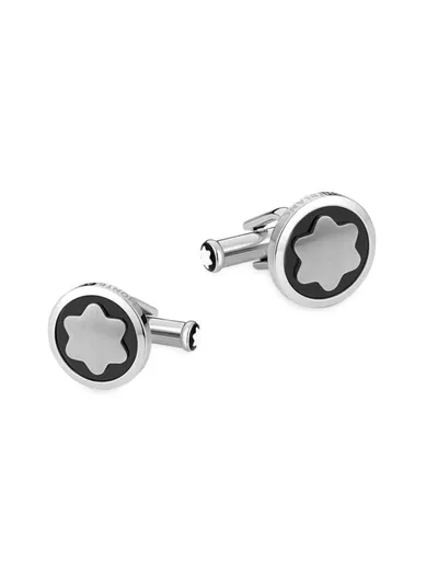 Montblanc Star Cufflinks In Onyx