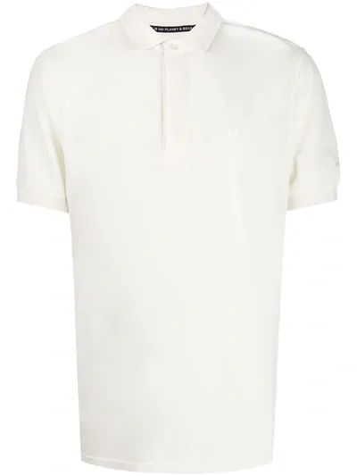 Ecoalf Embroidered Logo Polo Shirt In White