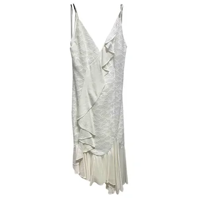 Pre-owned C/meo Collective Mid-length Dress In White