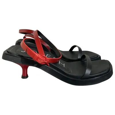 Pre-owned Joseph Leather Sandal In Black