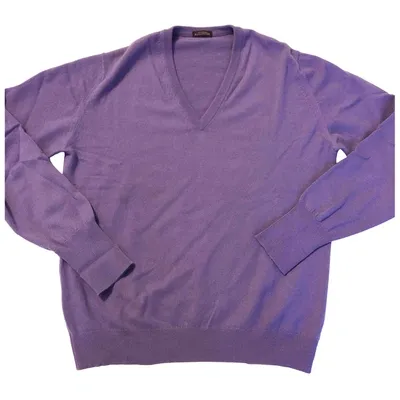 Pre-owned Ballantyne Cashmere Pull In Purple