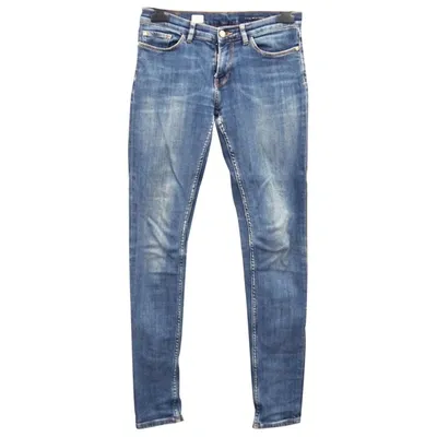 Pre-owned Tommy Hilfiger Straight Jeans In Blue