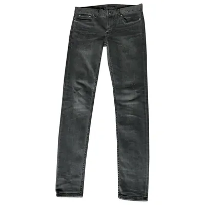 Pre-owned Blk Dnm Slim Jean In Grey