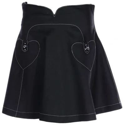 Pre-owned Anna Sui Mini Skirt In Black