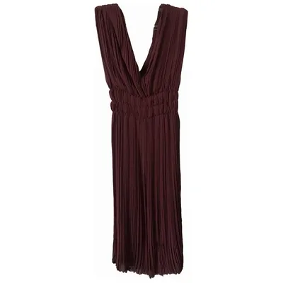 Pre-owned P.a.r.o.s.h Mid-length Dress In Burgundy