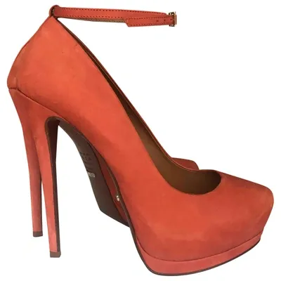 Pre-owned Schutz Heels In Orange