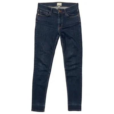 Pre-owned French Connection Slim Jeans In Blue