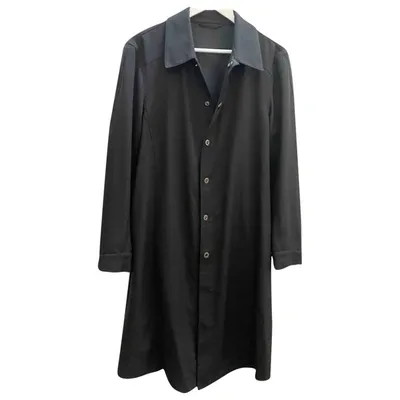 Pre-owned Emporio Armani Trenchcoat In Black