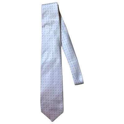 Pre-owned Borrelli Silk Tie In Grey