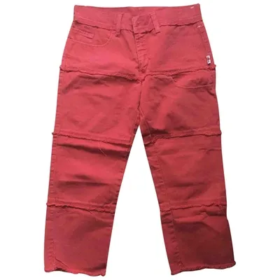 Pre-owned Jean Paul Gaultier Short Jeans In Red