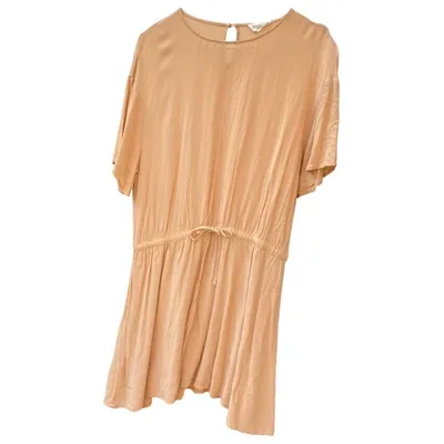 Pre-owned American Vintage Mini Dress In Beige