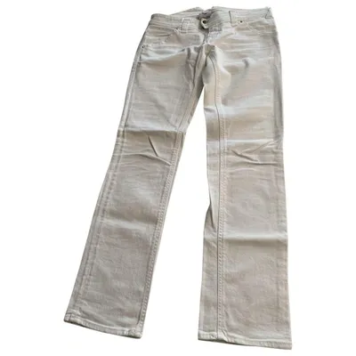 Pre-owned Cycle Straight Jeans In White