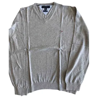 Pre-owned Tommy Hilfiger Pull In Grey