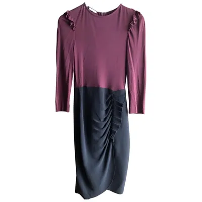 Pre-owned Miu Miu Silk Mid-length Dress In Other