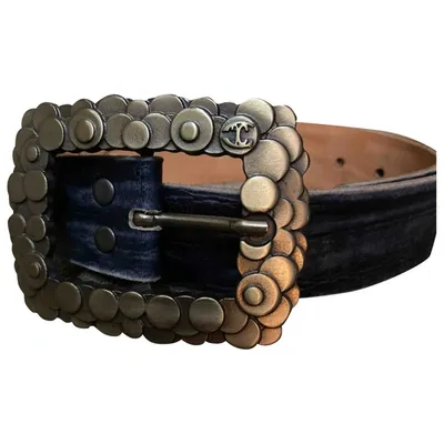 Pre-owned Just Cavalli Leather Belt In Grey