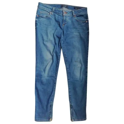 Pre-owned Guess Slim Jeans In Blue