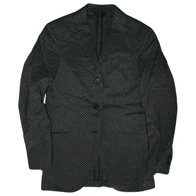 Pre-owned Celine Anthracite Cotton Jacket