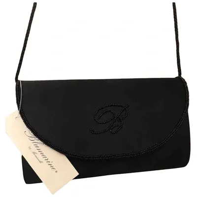 Pre-owned Blumarine Silk Crossbody Bag In Black