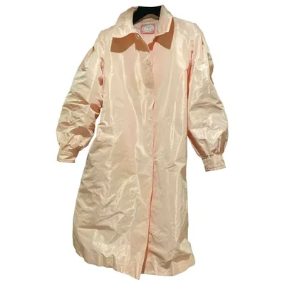 Pre-owned Blumarine Trench Coat In Pink