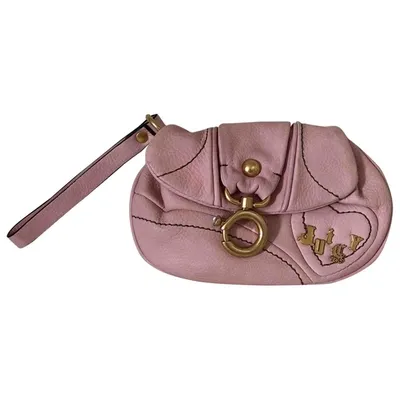 Pre-owned Juicy Couture Leather Wallet In Pink