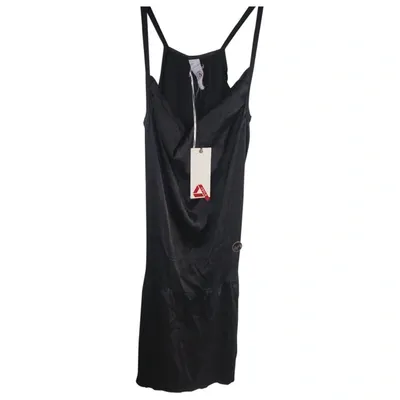 Pre-owned Cycle Silk Mini Dress In Black