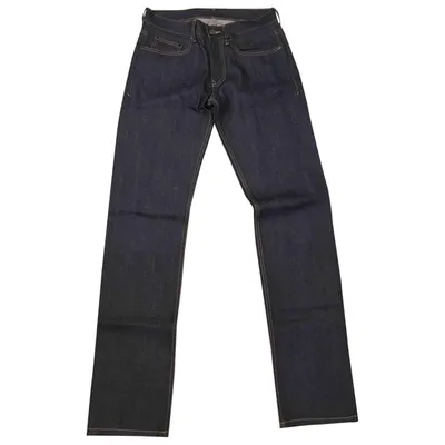 Pre-owned Joseph Slim Jean In Navy