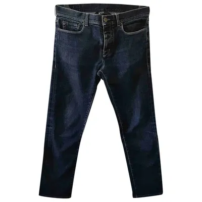 Pre-owned N°21 Straight Jeans In Navy