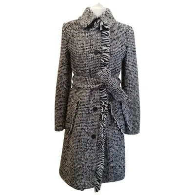 Pre-owned Aquascutum Wool Coat In Black