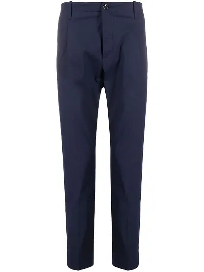 Nine In The Morning Straight-leg Tailored Trousers In Blue