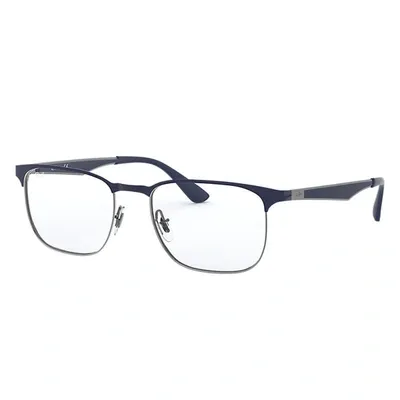 Ray Ban Rb6363 Eyeglasses Dark Blue Frame Clear Lenses 54-18